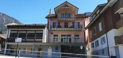 Ein allgemeiner Bergblick oder ein Berglick von der Ferienwohnung aus