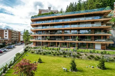 Das Gebäude in dem sich die Ferienwohnung befindet