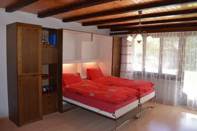 Ein Bett oder Betten in einem Zimmer der Unterkunft Soleil Studio
