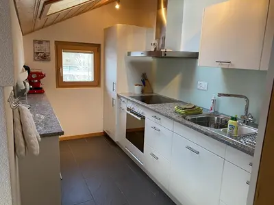 Küche/Küchenzeile in der Unterkunft Chalet Sterndolde Penthouse