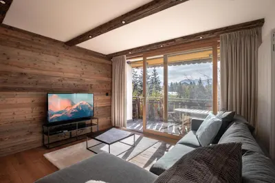 TV/Unterhaltungsangebot in der Unterkunft Apartment Etrier Recently renovated Crans-Montana
