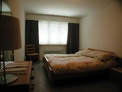 Ein Bett oder Betten in einem Zimmer der Unterkunft Brunegghorn 4