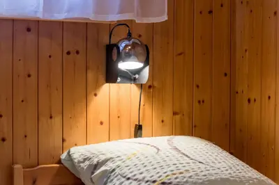 Ein Bett oder Betten in einem Zimmer der Unterkunft Chalet Sunnegga