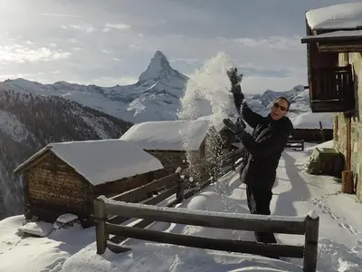 Haus Belmont im Winter