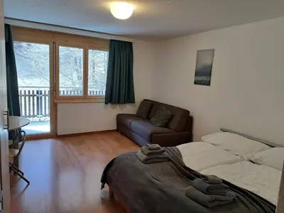 Ein Sitzbereich in der Unterkunft Haus Vitalis