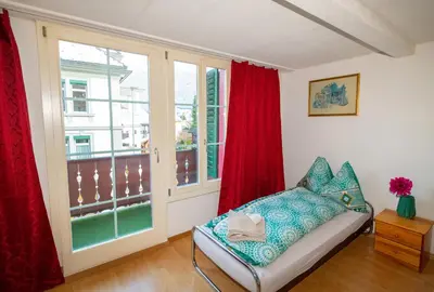 Ein Bett oder Betten in einem Zimmer der Unterkunft Waldeg 4 Historic House - Holiday Apartment