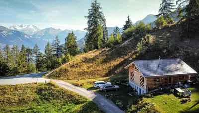 Naturlandschaft in der Nähe des Chalets