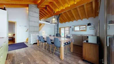 Grundriss der Unterkunft Modern chalet surrounded by nature in Vercorin
