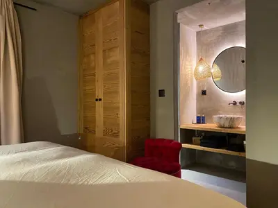 Ein Bett oder Betten in einem Zimmer der Unterkunft Chalet 7 Luxury Chalet with Cinema room