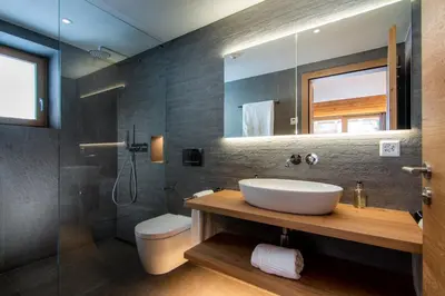 Ein Badezimmer in der Unterkunft Berghof Penthouse