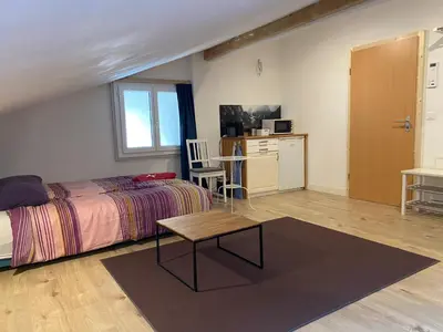 Küche/Küchenzeile in der Unterkunft Spring Inn Apartments