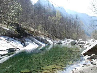 Naturlandschaft in der Nähe des Ferienhauses
