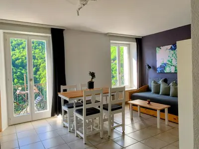 Ein Sitzbereich in der Unterkunft Casa Gialla