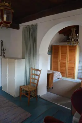 Ein Bett oder Betten in einem Zimmer der Unterkunft Rustico Pult