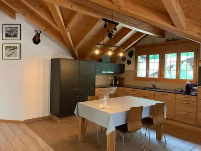 Küche/Küchenzeile in der Unterkunft Ferienwohnung Talhaus