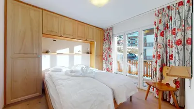 Ein Bett oder Betten in einem Zimmer der Unterkunft Hortensia H 023 - VIEW & MOUNTAIN apartment 6 pers