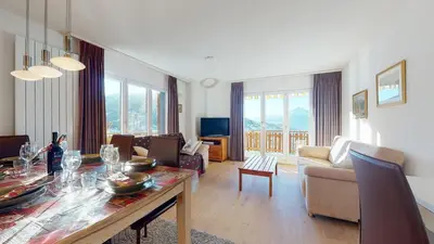 TV/Unterhaltungsangebot in der Unterkunft Hortensia H 023 - VIEW & MOUNTAIN apartment 6 pers