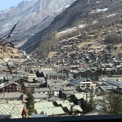 Triftbach - View over Zermatt