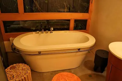 Ein Badezimmer in der Unterkunft Chalet Morgane