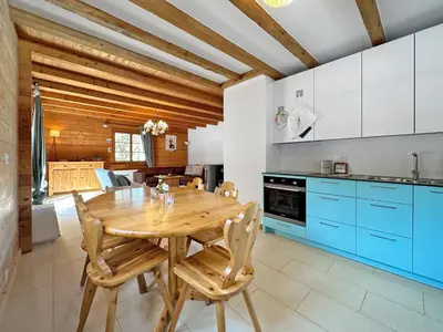 Küche/Küchenzeile in der Unterkunft Chalet Albarose - Vercorin