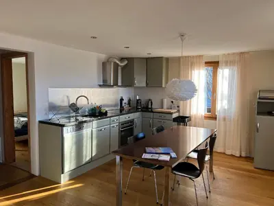 Küche/Küchenzeile in der Unterkunft Chalet Friesli Beatenberg