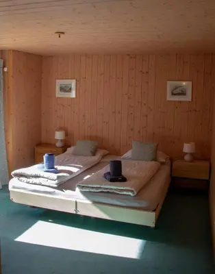 Ein Sitzbereich in der Unterkunft Chalet Caroline