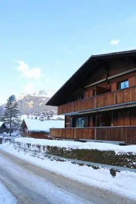 Ein allgemeiner Bergblick oder ein Berglick von der Ferienwohnung aus