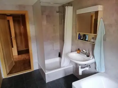 Ein Badezimmer in der Unterkunft Chalet Bärenhaus