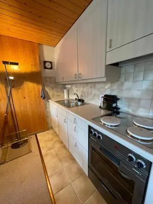 Küche/Küchenzeile in der Unterkunft Apartment Résidence Sonnegg - Reimers - Vogel