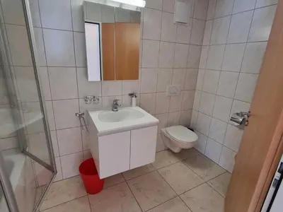 Ein Badezimmer in der Unterkunft Modern and bright apartment opposite ski-lift