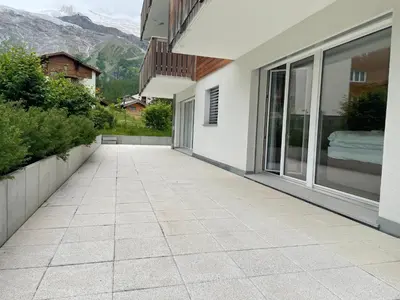 Ein allgemeiner Bergblick oder ein Berglick von der Ferienwohnung aus