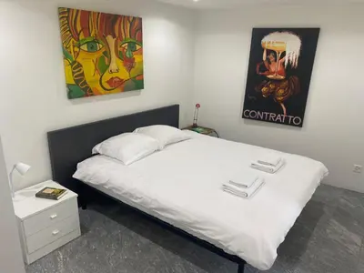Ein Bett oder Betten in einem Zimmer der Unterkunft Casa Lele - Sole
