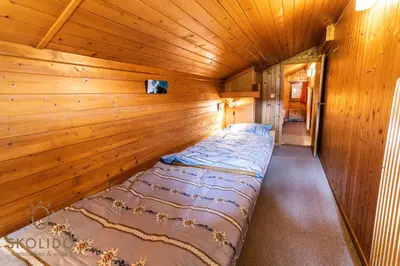 Ein Bett oder Betten in einem Zimmer der Unterkunft Haus Alpsegen, Riederalp Alpsegen Riederalp