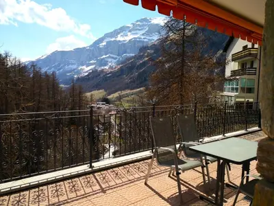 Ein allgemeiner Bergblick oder ein Berglick von der Ferienwohnung aus