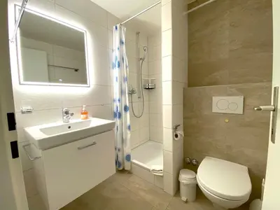 Ein Badezimmer in der Unterkunft Adler 82