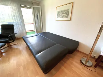 Ein Sitzbereich in der Unterkunft Adler 82