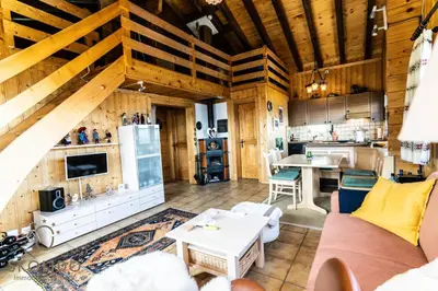 Küche/Küchenzeile in der Unterkunft Chalet Aletschji, 3987 Riederalp, 2. Stock
