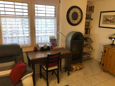 Ein Sitzbereich in der Unterkunft Appartement in 1700m mit Traumblick
