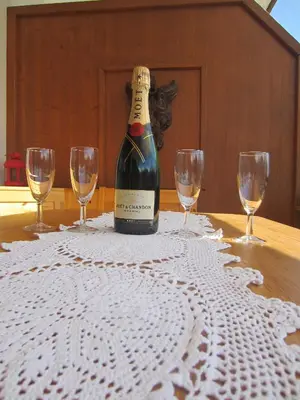 Getränke in der Unterkunft Appartement in 1700m mit Traumblick