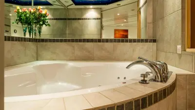 Ein Badezimmer in der Unterkunft Haus Avalanche