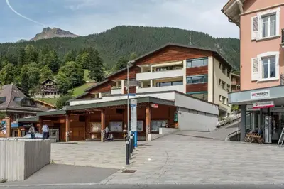 Ein allgemeiner Bergblick oder ein Berglick von der Ferienwohnung aus