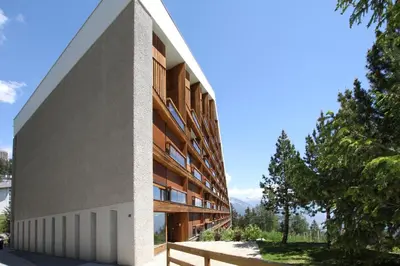 Das Gebäude in dem sich die Ferienwohnung befindet