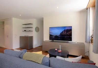 TV/Unterhaltungsangebot in der Unterkunft Panoramapark Soleil B Garden Apartment