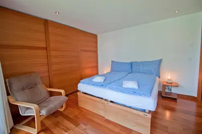 Ein Bett oder Betten in einem Zimmer der Unterkunft Casa D'Amore, Apartment Lyskamm