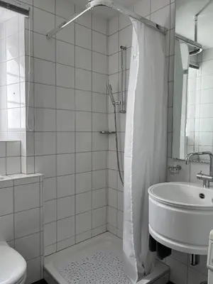 Ein Badezimmer in der Unterkunft Terra - Haus auf dem Sand