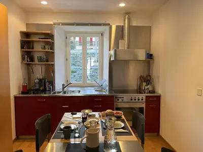 Küche/Küchenzeile in der Unterkunft Terra - Haus auf dem Sand