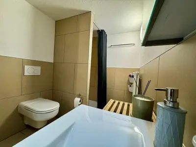Ein Badezimmer in der Unterkunft Michels Haus