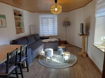 Ein Sitzbereich in der Unterkunft Centre Ville Appartement