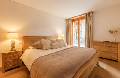 Ein Bett oder Betten in einem Zimmer der Unterkunft The Terrace Apartment - GRINDELHOMES