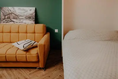 Ein Bett oder Betten in einem Zimmer der Unterkunft Cosy and modern apartment closed to the ski lift